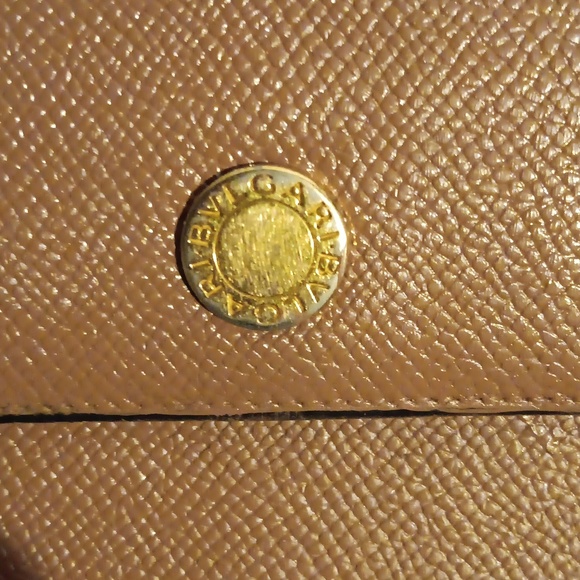 EUC BVLGARI Tan Leather Long Trifold Wallet - Picture 2 of 12